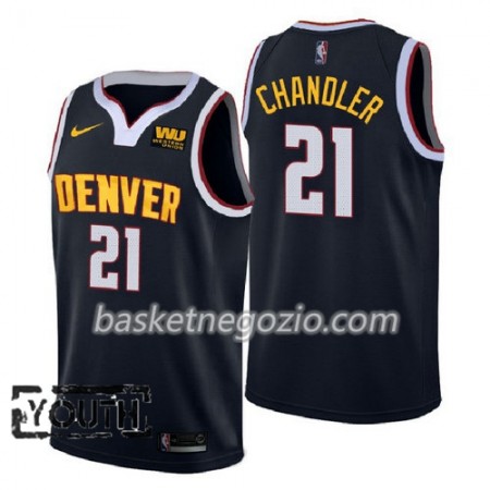 Canotte Bambino Denver Nuggets Wilson Chandler 21 2018-2019 Nike Navy Swingman